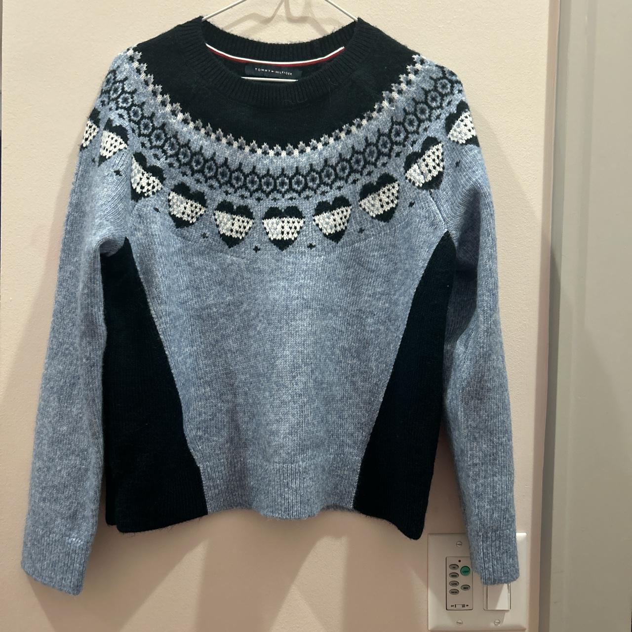 tommy Hilfiger blue heart sweater never worn