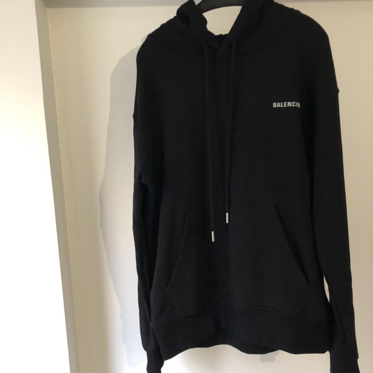 Genuine BALENCIAGA Hoodie (small) black never worn... - Depop