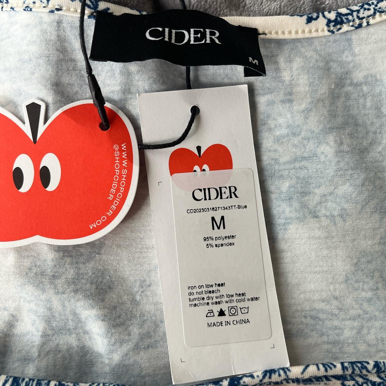 Cider Shirt Blue and Cream cider vacation greece... Depop