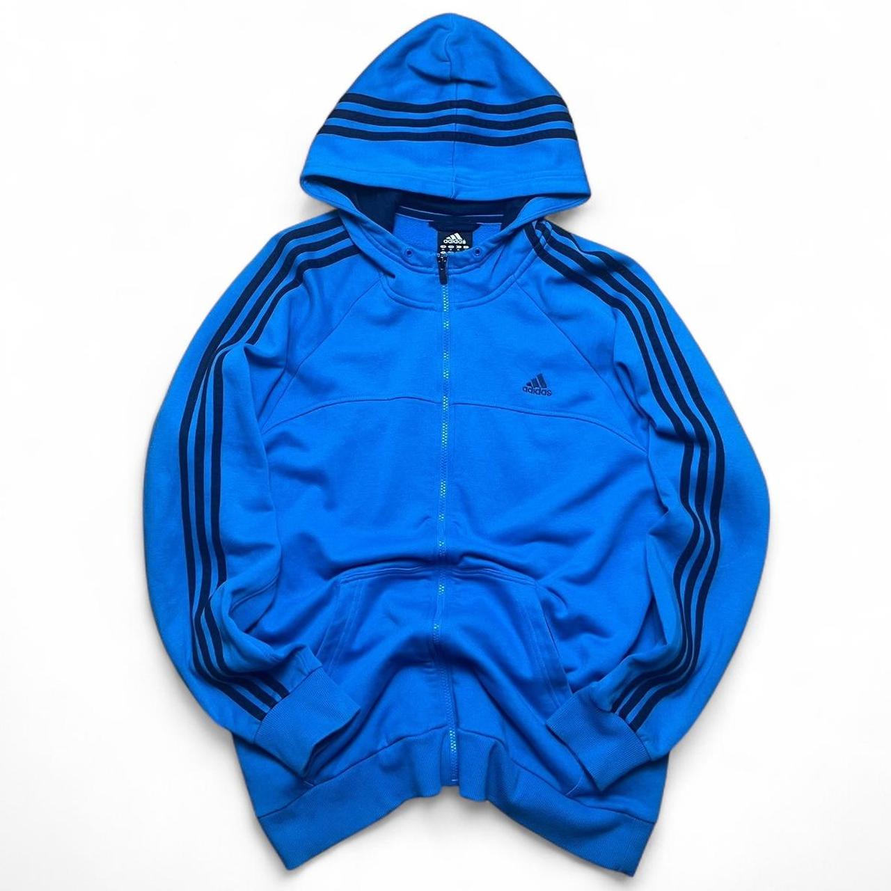 トップス 00s Y2K archive adidas logo hoodie Vintage Y2K Adidas Center Logo Hoodie Men's Size Large Navy
