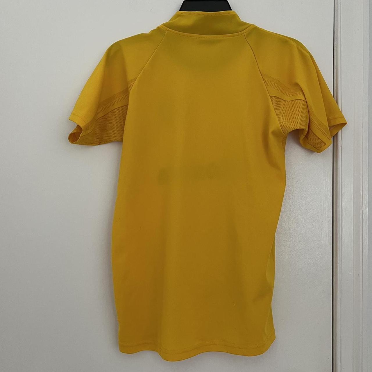 Adidas Women's Yellow and Red Shirt | Depop