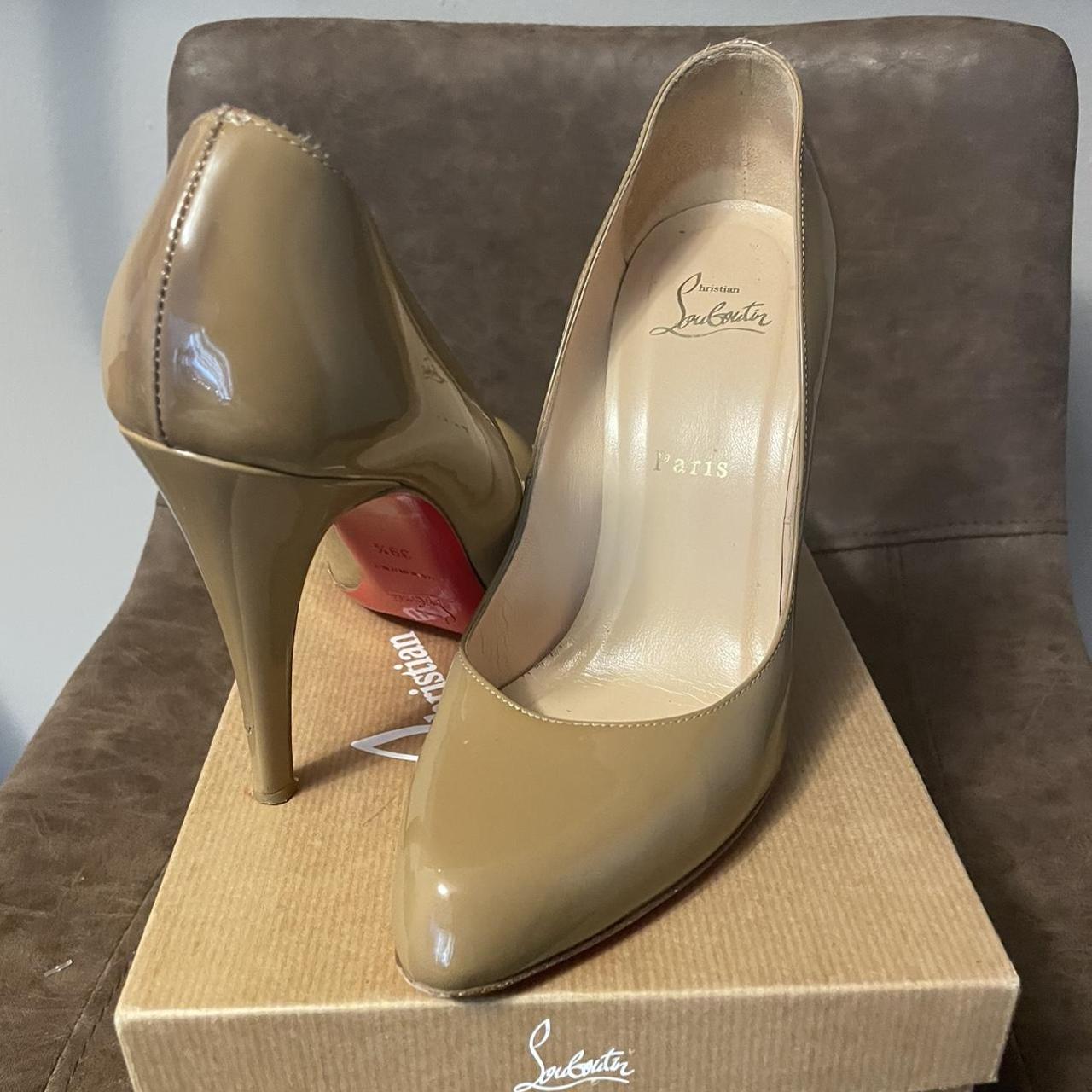 Christian Louboutin Décoletté 868 100 patent calf  Louis vuitton heels, Louis  vuitton shoes heels, Red bottom heels