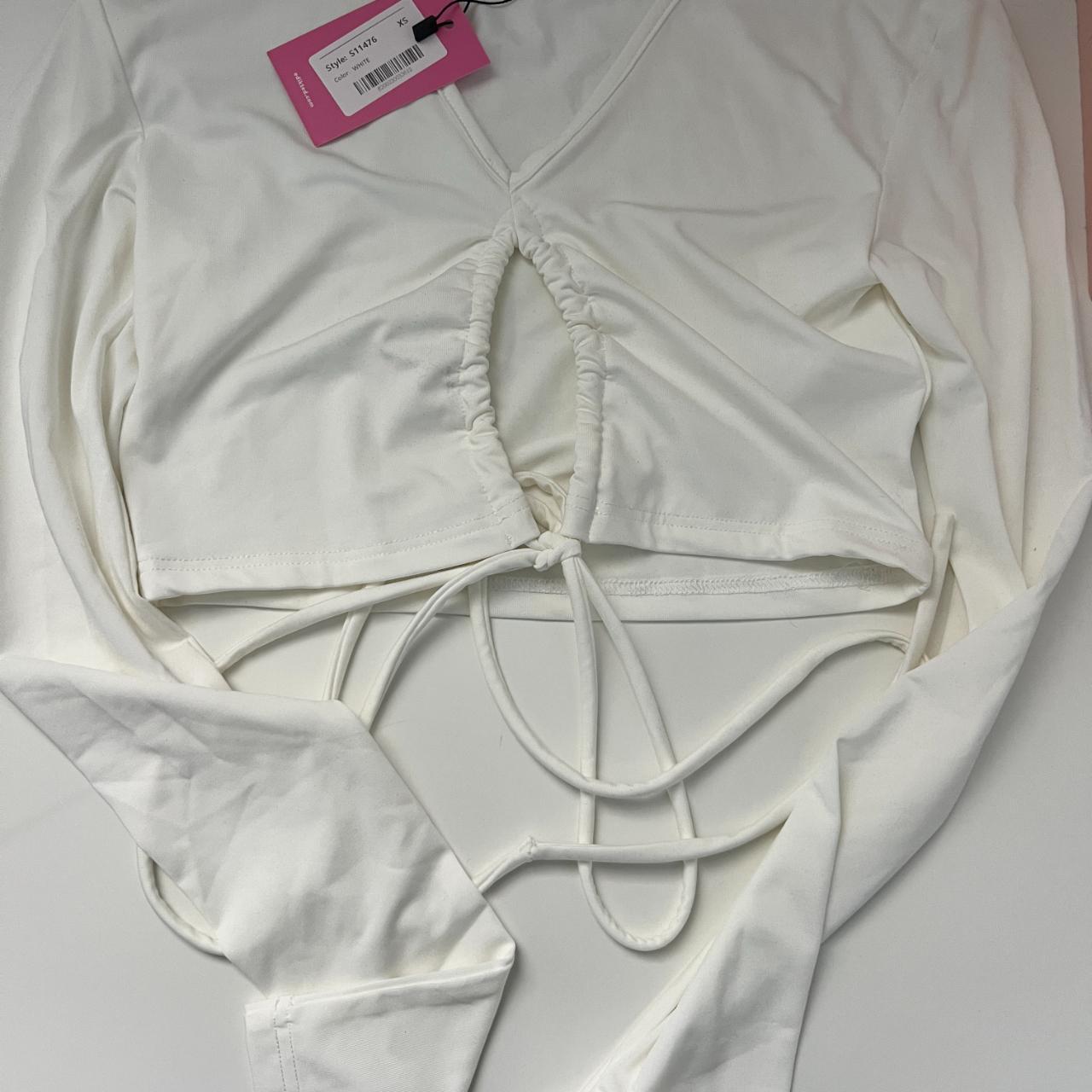 Edikted Women's White T-shirt (2)