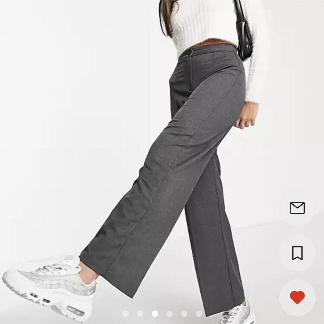 dark grey bershka pant size 4. so cute and comfy.... Depop