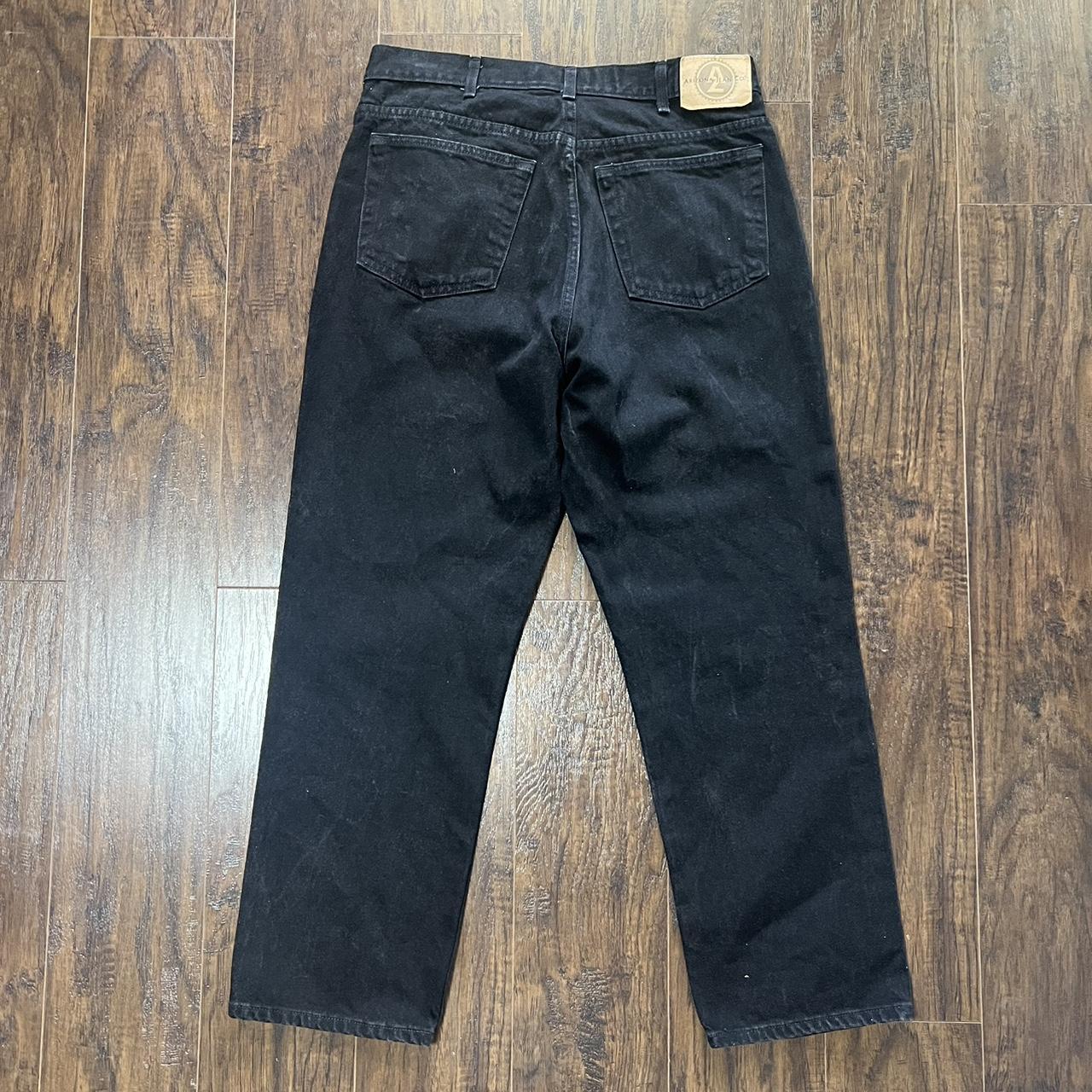 Vintage 36x30 All Black Arizona Relaxed Fit Jeans... - Depop