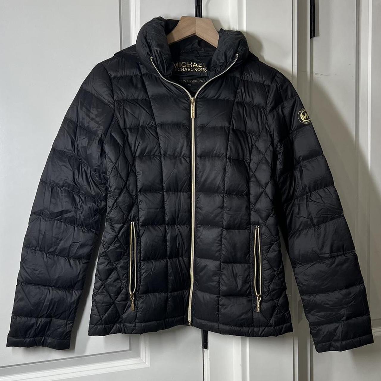 Michael kors black womens on sale jacket