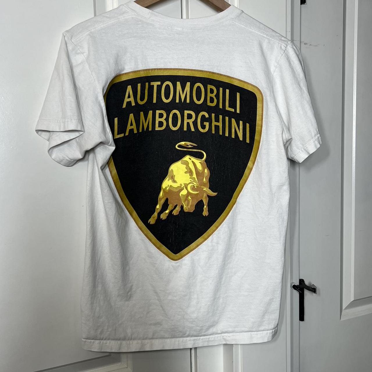 Supreme automobili hot sale lamborghini tee white