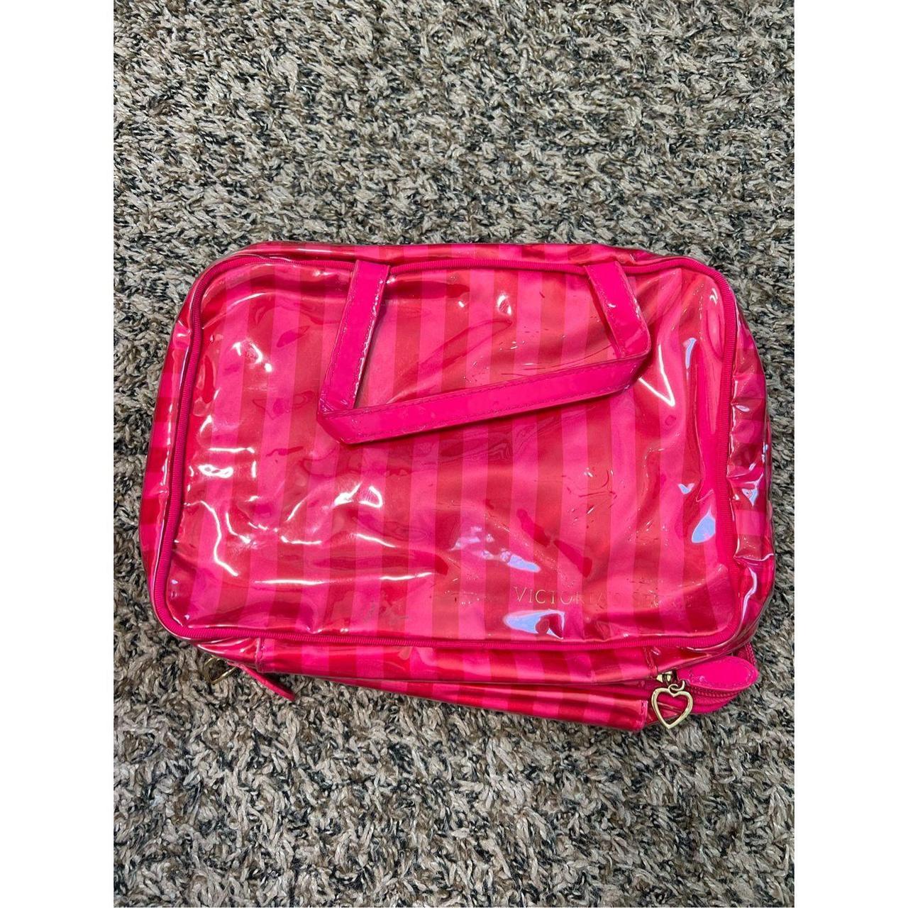 Victoria's Secret travel makeup bag red pink one - Depop
