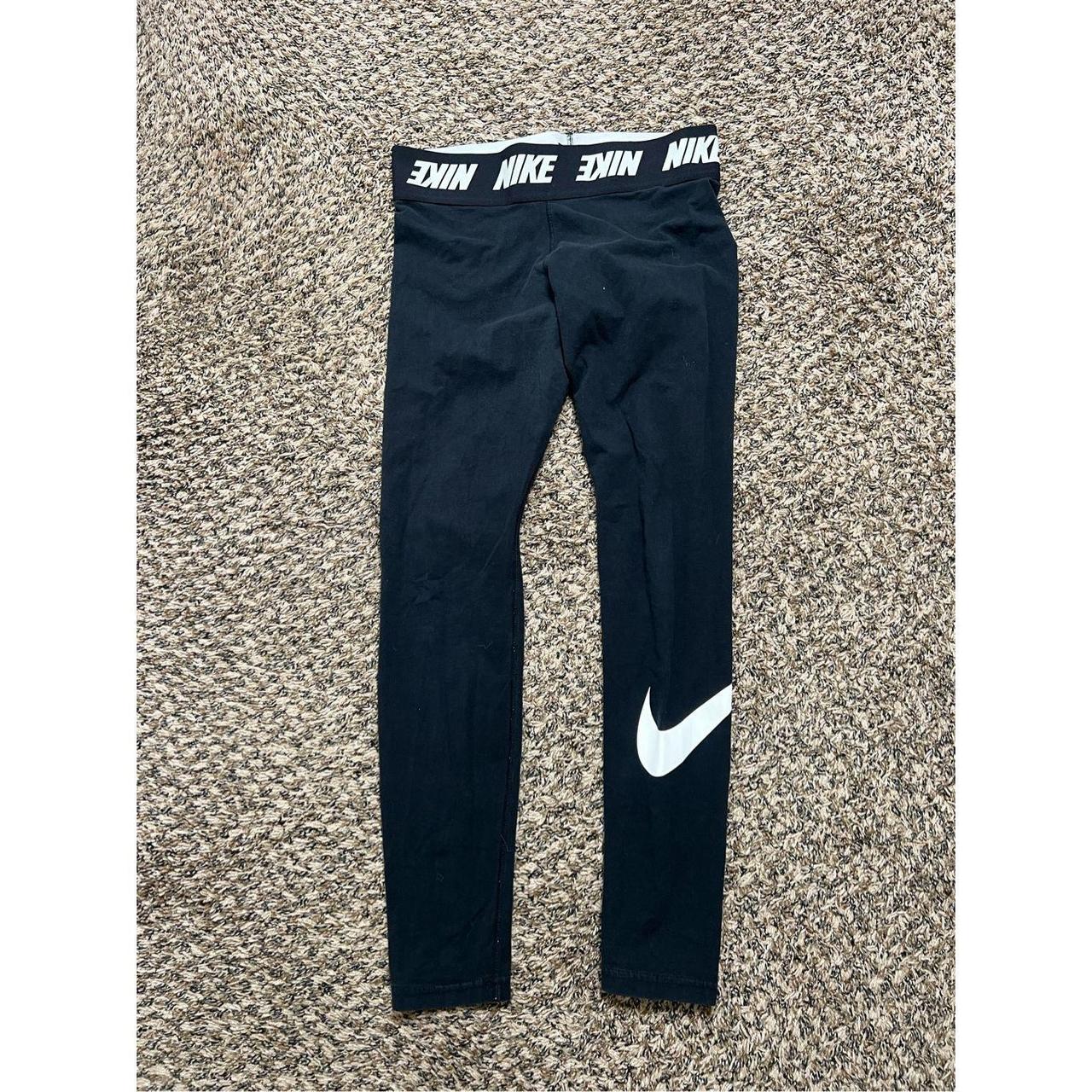 Nike womens leggings black and white size