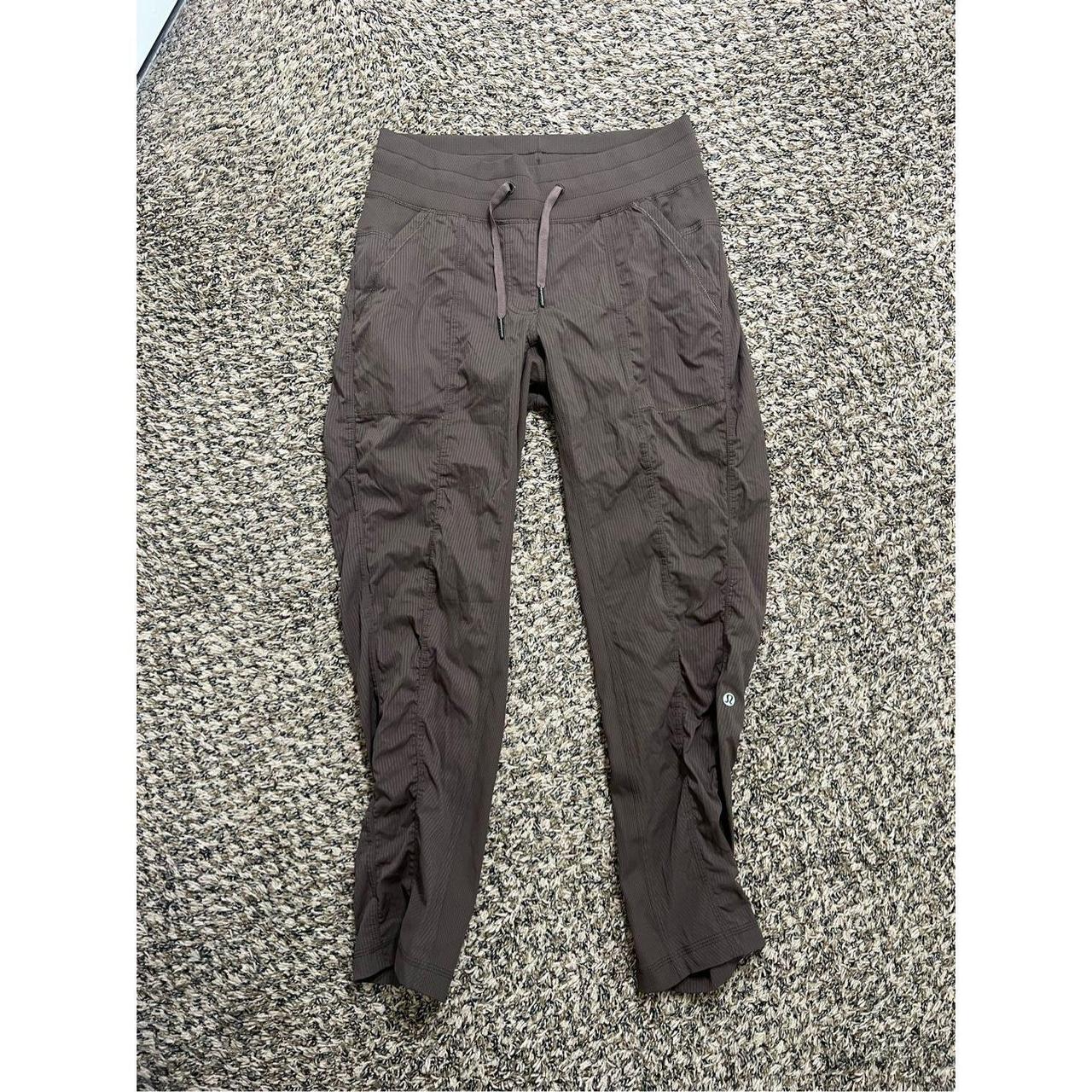 Lululemon brown joggers sweatpants women's size - Depop