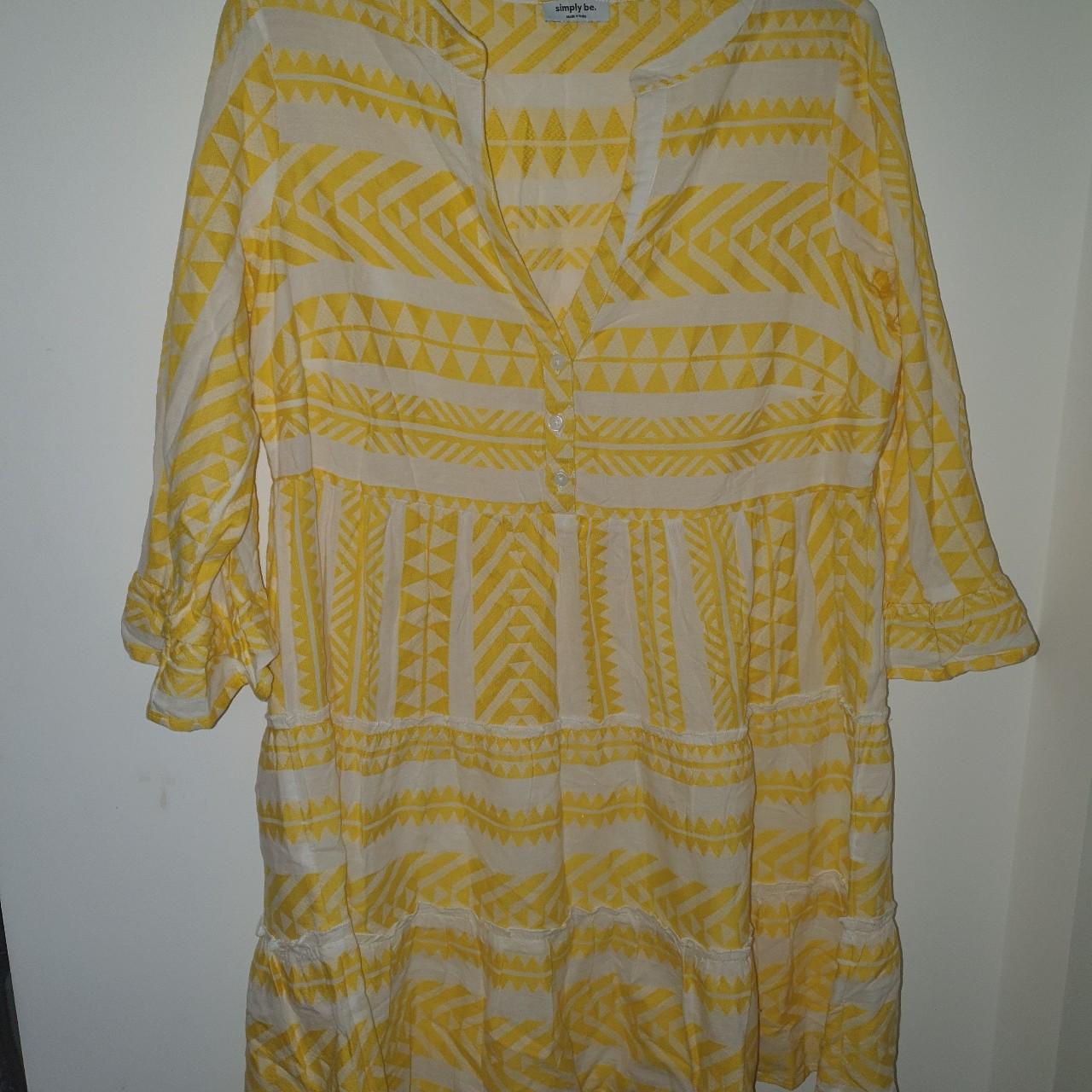 Simply be yellow clearance dress