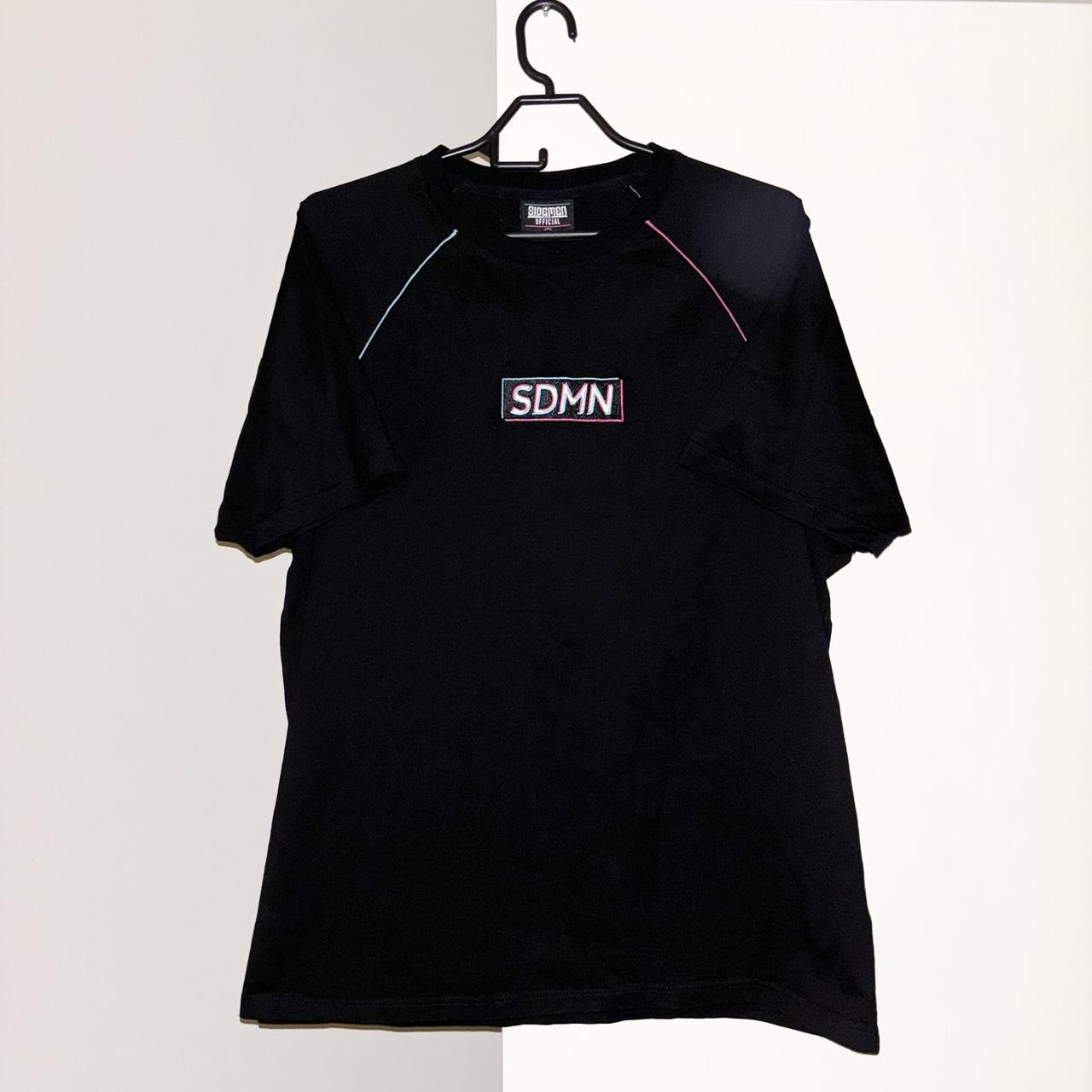 Sidemen SDMN Clothing Two Tone Unisex Black Shirt... - Depop