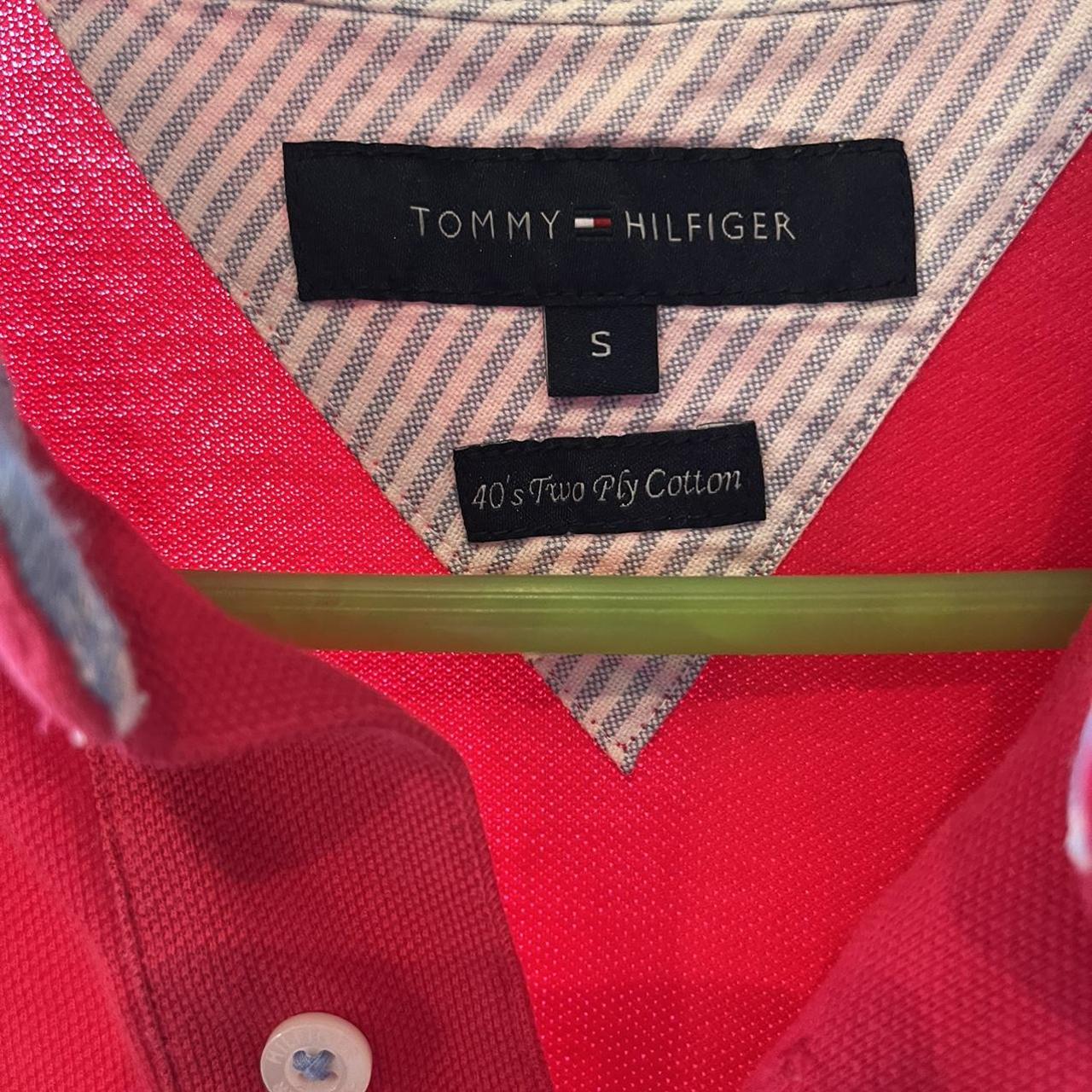 Tommy Hilfiger Pink Polo Shirt Small #TommyHilfiger... - Depop