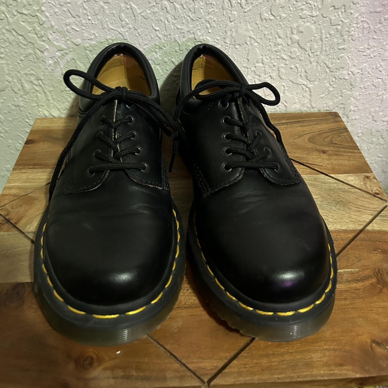 Classic black lace up Doc Martens. These are in... - Depop