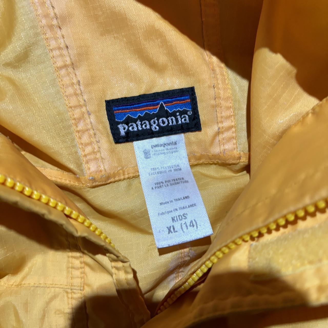 Yellow Patagonia Raincoat Condition - 7/10 (FITS... - Depop