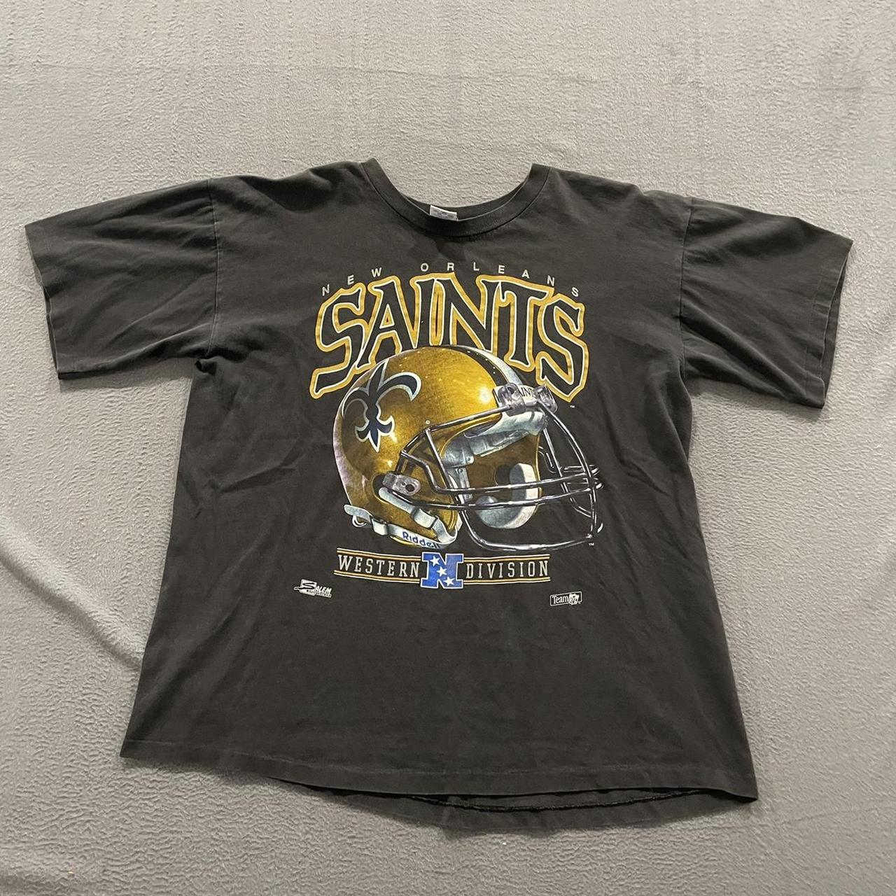 Vintage New Orleans Saints NFL Apparel black long - Depop