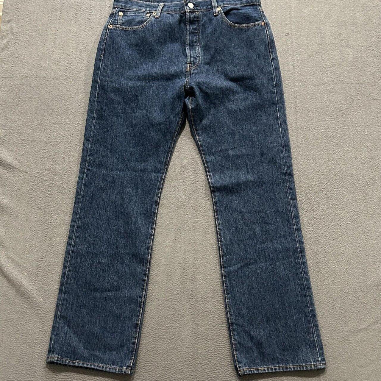 Levis 501 XX Jeans Button Fly Straight Leg Blue... - Depop