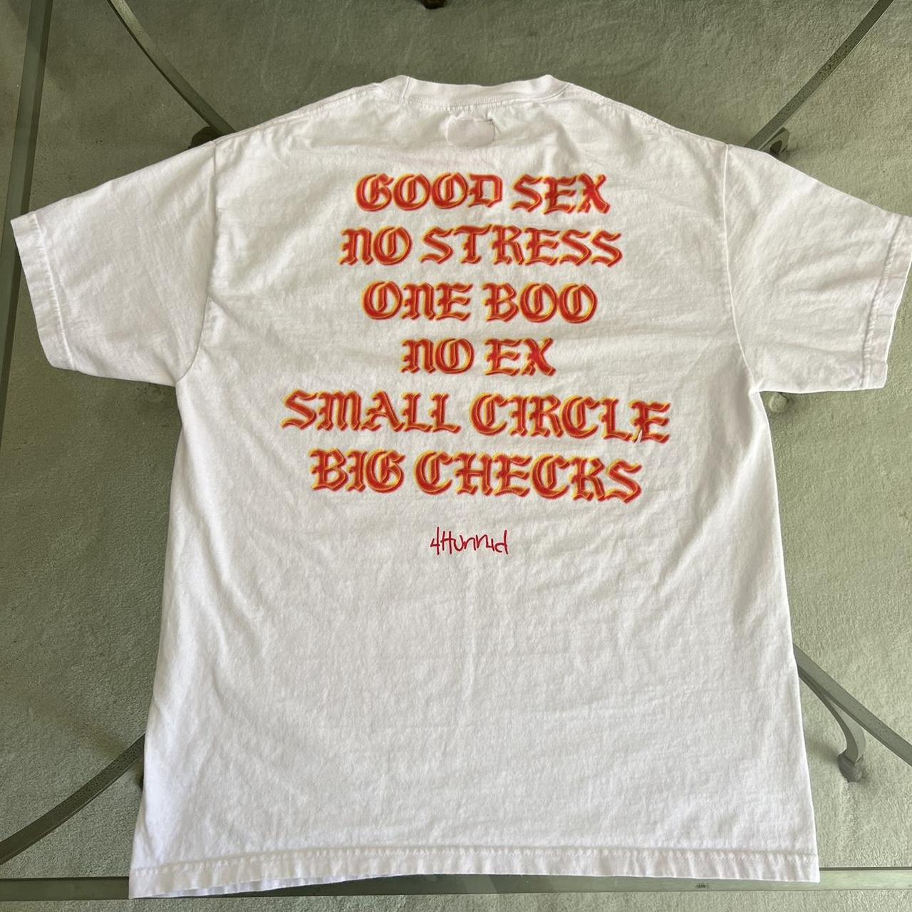 YG 4HUNNID exclusive t-shirt. Small front logo with | Depop