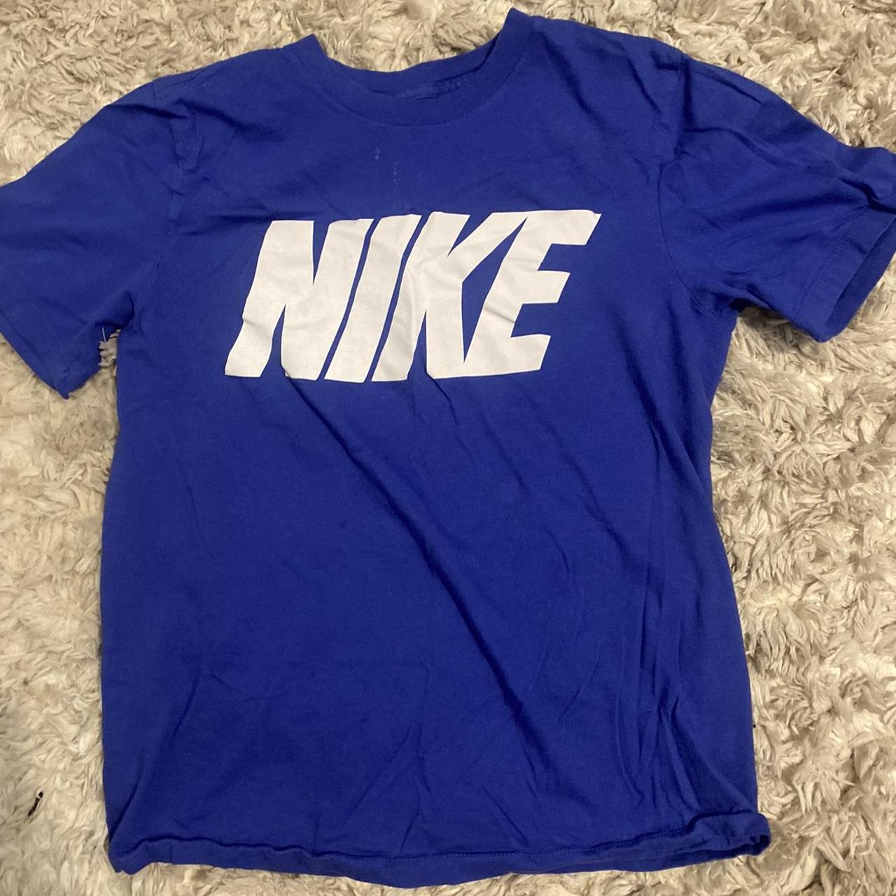 small blue Nike t shirt #nike #tshirt - Depop