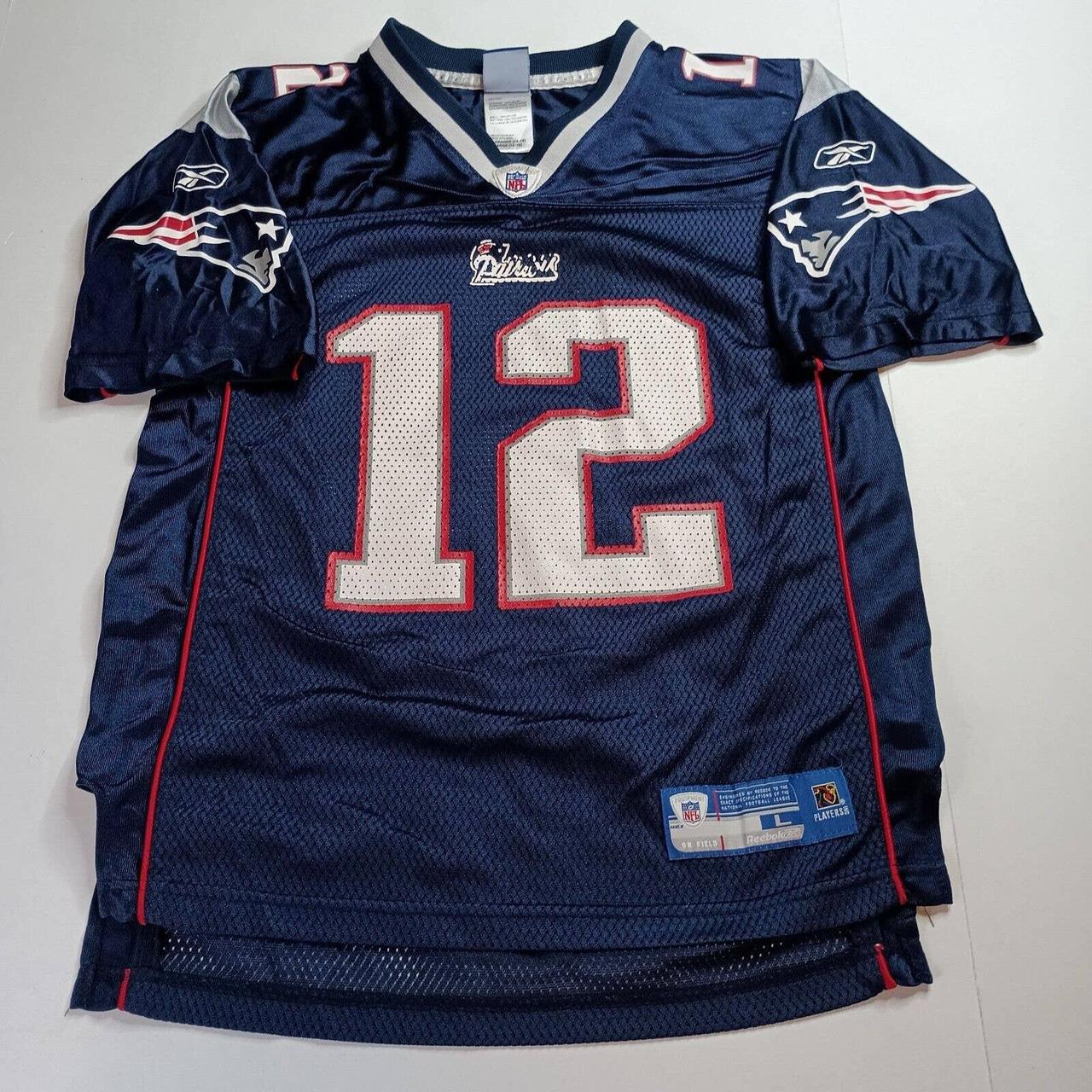 Reebok NFL Tom Brady Patriots jersey, size youth - Depop