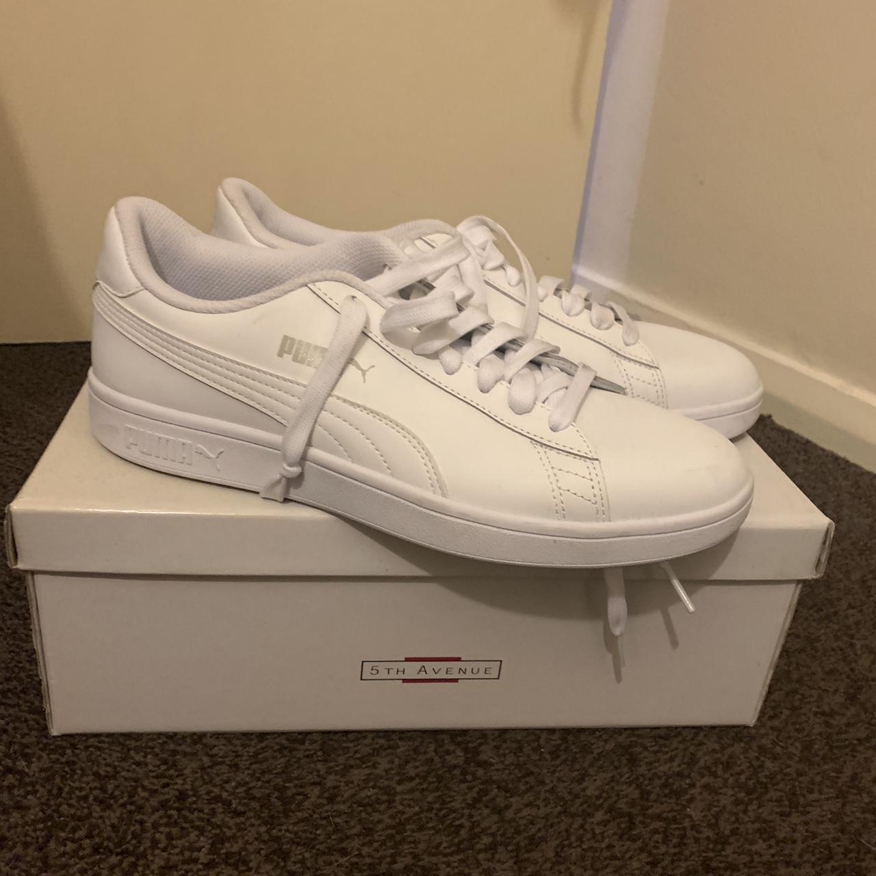 Womans White Puma Shoes Worn Once Other Than The Depop 2887