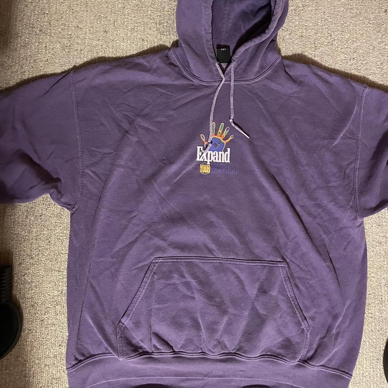 Baggy Purple Urban Outfitters Hoodie Size: Large - Depop