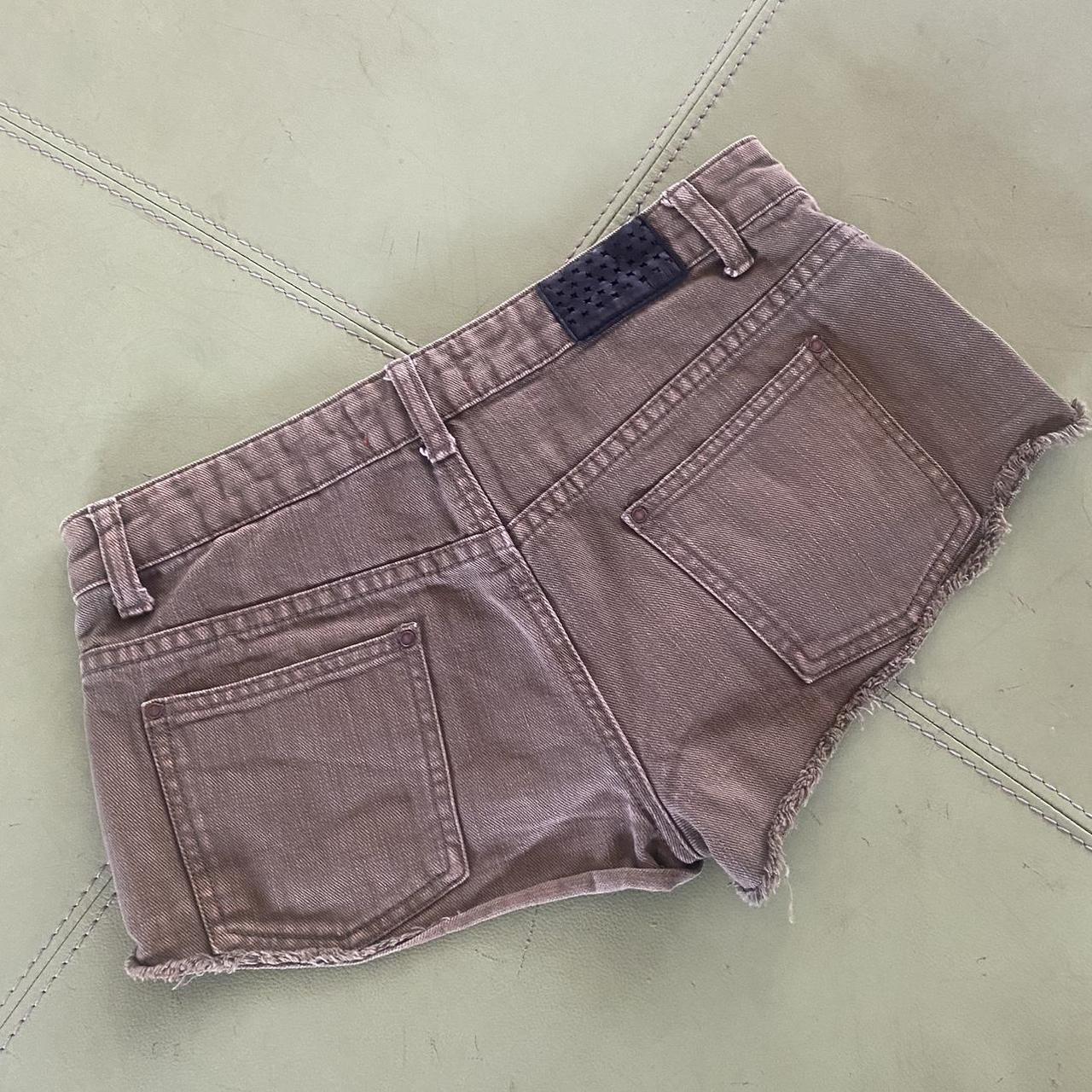 most perfect khaki green denim shorts by tigerlily... - Depop