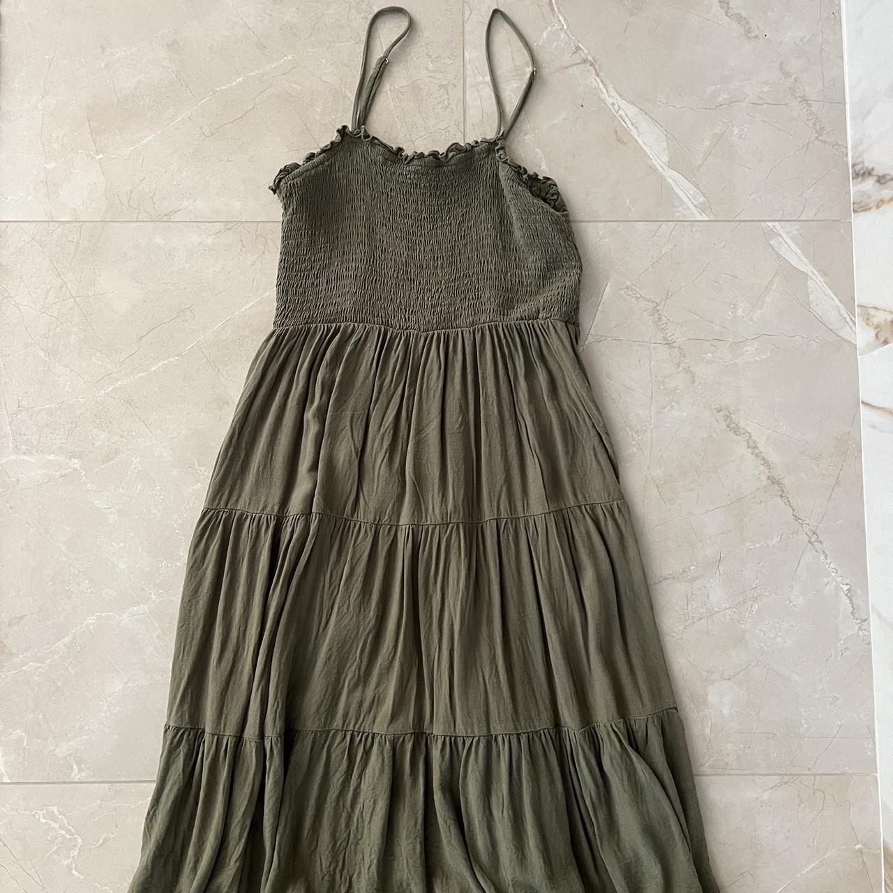 Forever 21 Green Summer Dress Midi/knee