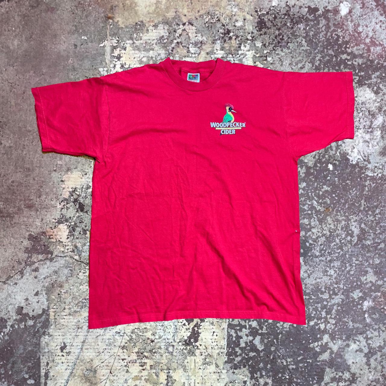 90s Woodpecker Cider It's Not the Size Vintage... - Depop