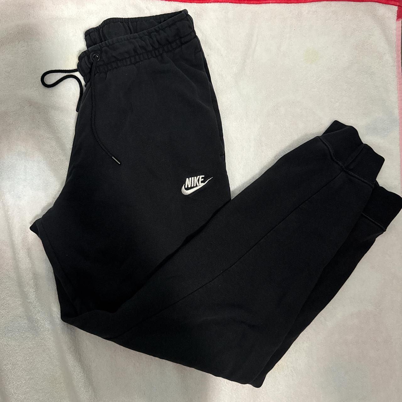 Nike black joggers nice quality joggers Depop