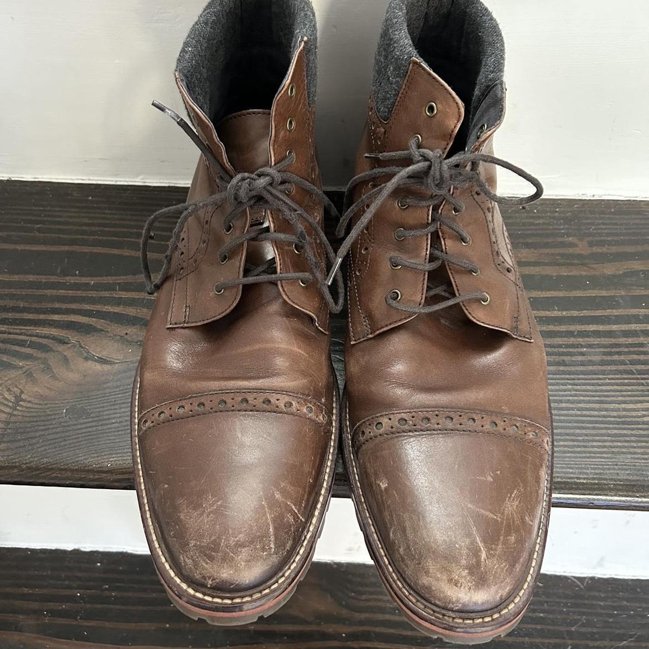 J M 1850 Karnes Wingtip Cap Toe Boots 20 8856 Mens. Depop