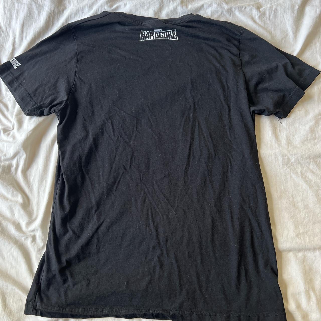 100% Hardcore Pitbull Gabber Black Shirt L - Depop