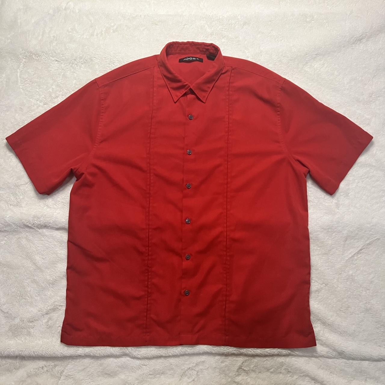 Red Button Down Shirt 🦞 - Depop