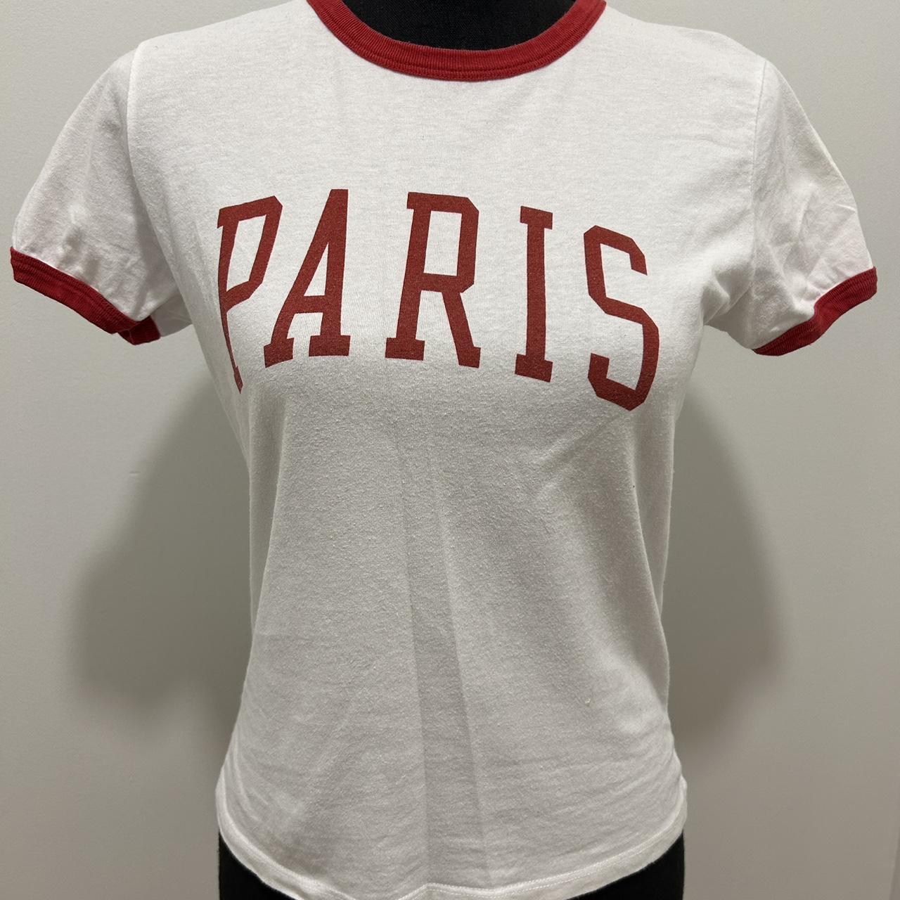 brandy melville paris tshirt dm me for shipping. Depop