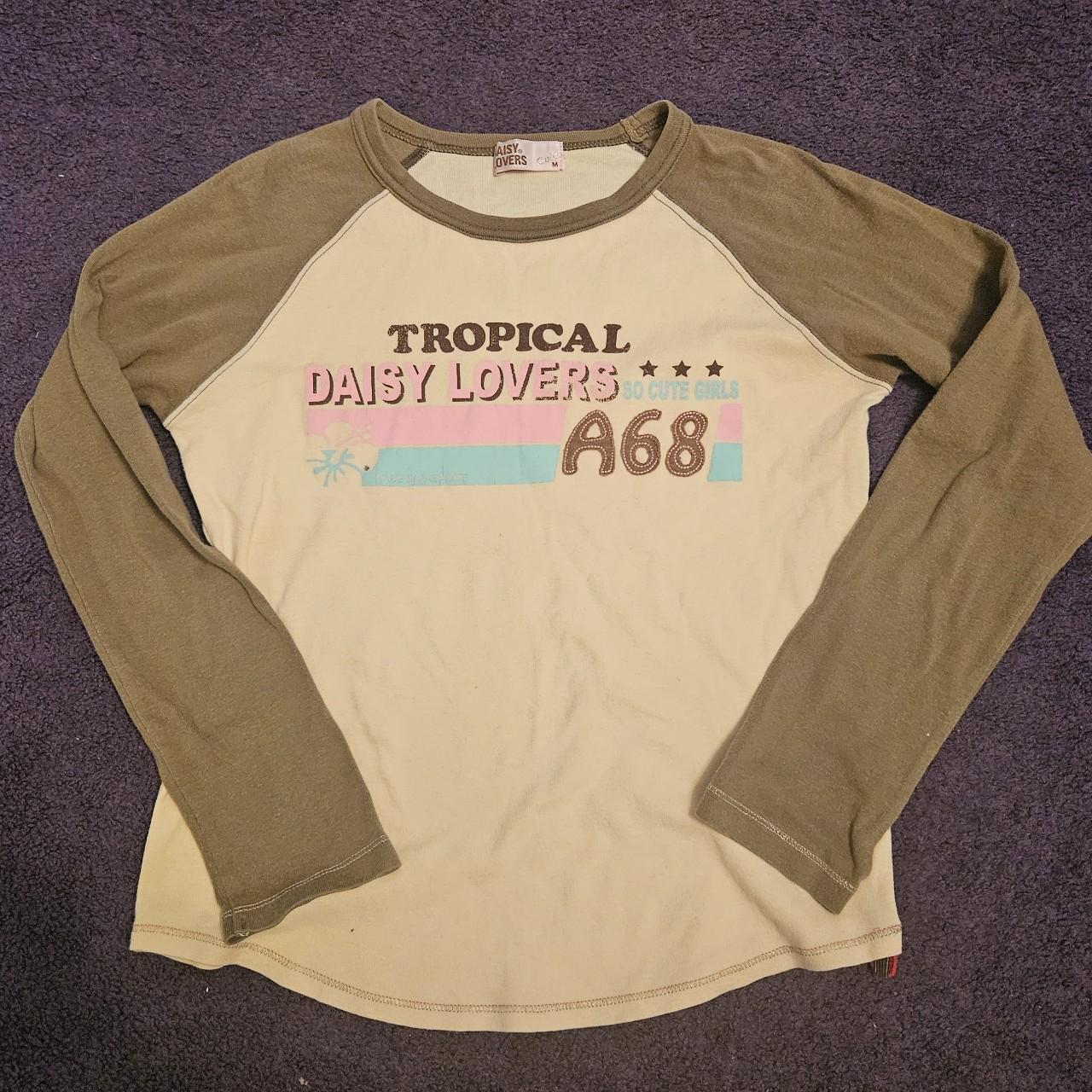 Japanese brand daisy lovers baseball long sleeve... Depop