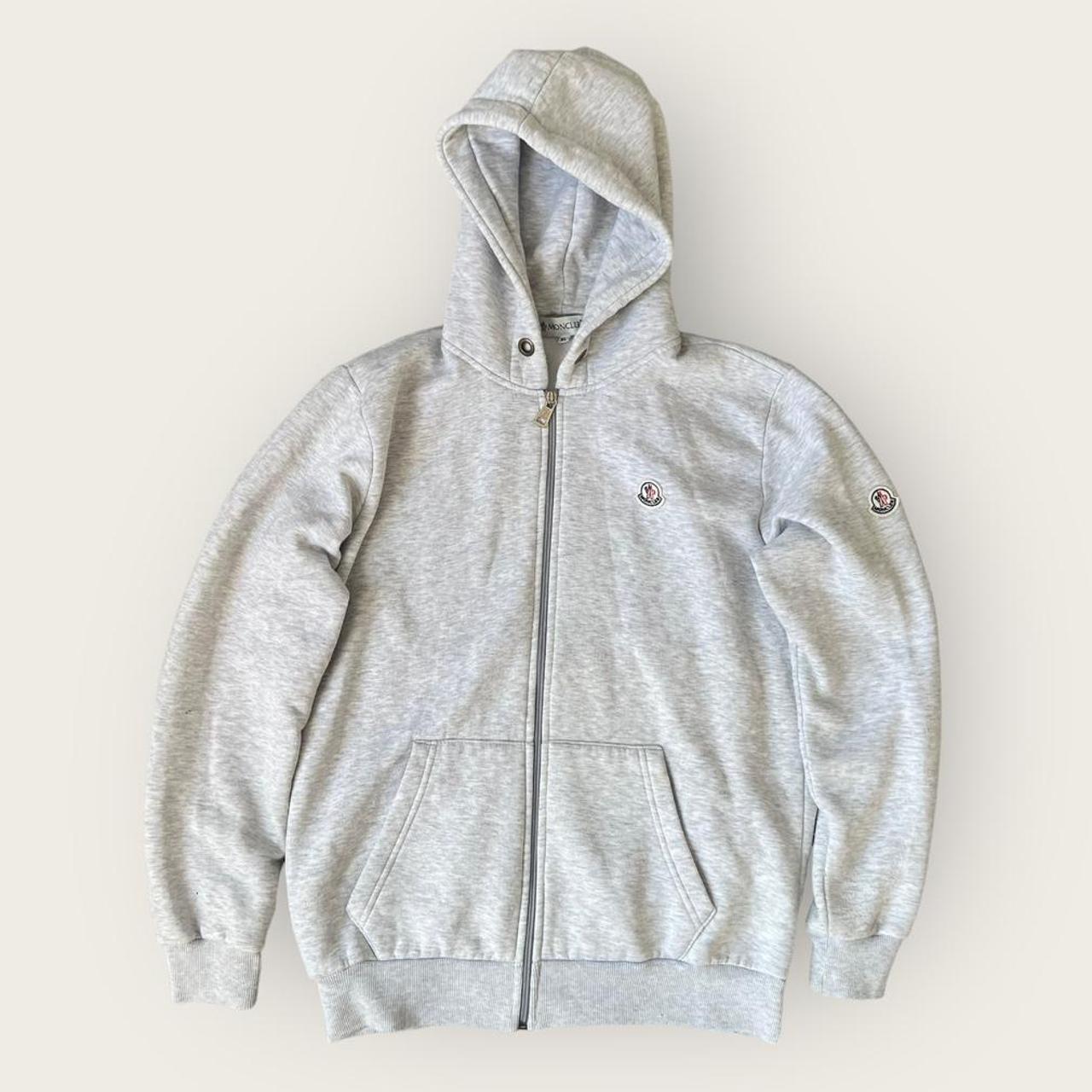 Grey moncler zip up hoodie Clearance
