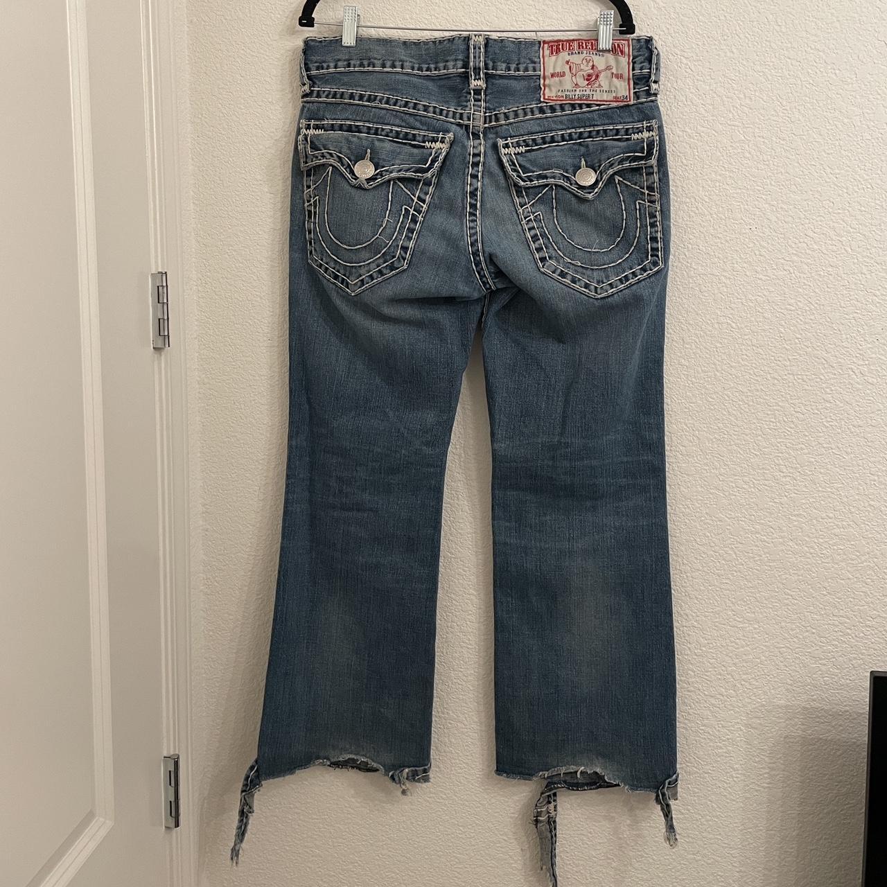 Y2k made in USA True religion billy super T size 34... - Depop