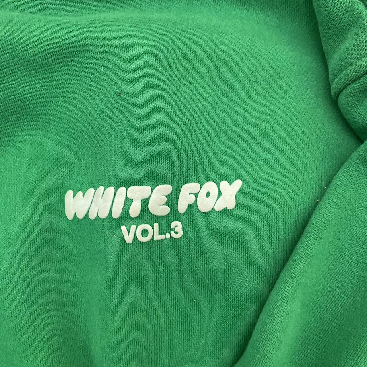 white fox green volume 3 hoodie in perfect... - Depop