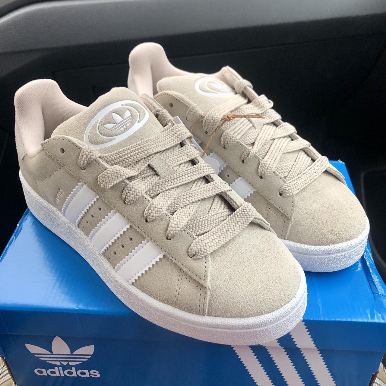 Adidas campus 00s wonder white beige Size... - Depop