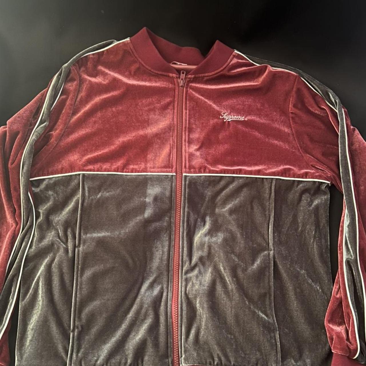 Supreme Velour Track Jacket -Rarely worn and - Depop