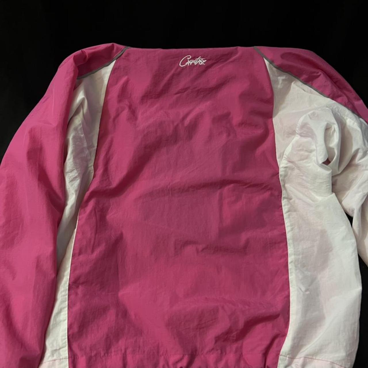 Corteiz Men's Pink and White Jacket (2)