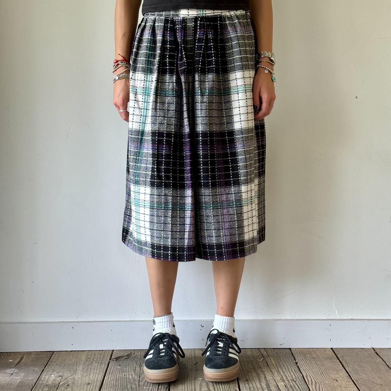 Vintage 80s plaid midi skirt By Ilyza in some