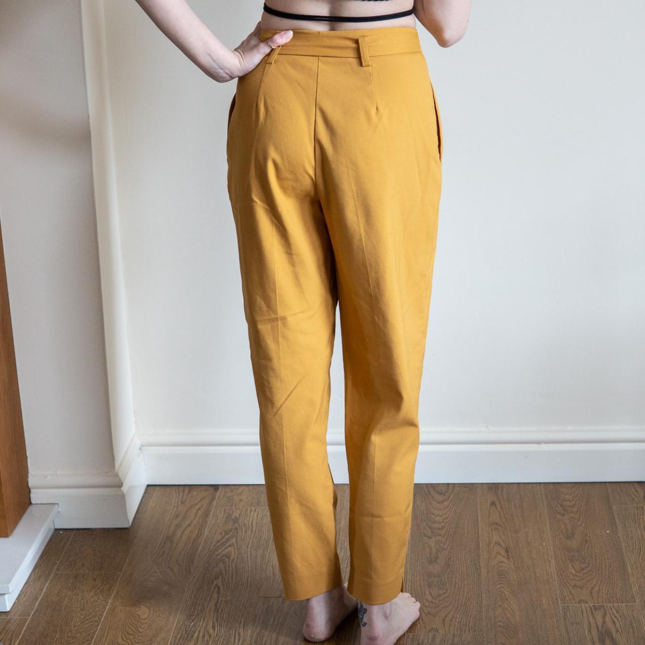 New look yellow trousers hotsell