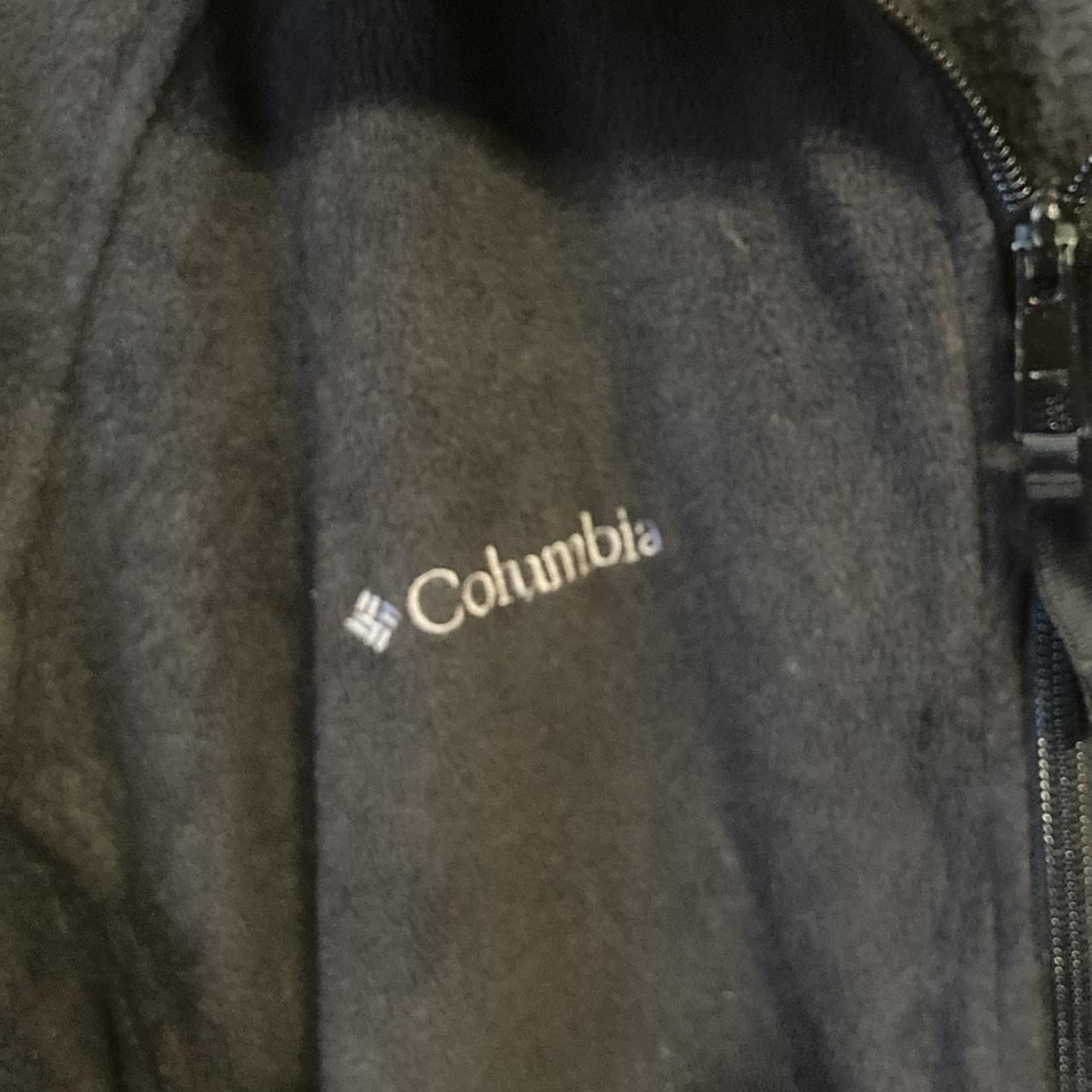 Vintage 90s Columbia Fleece in Black Simple and... - Depop