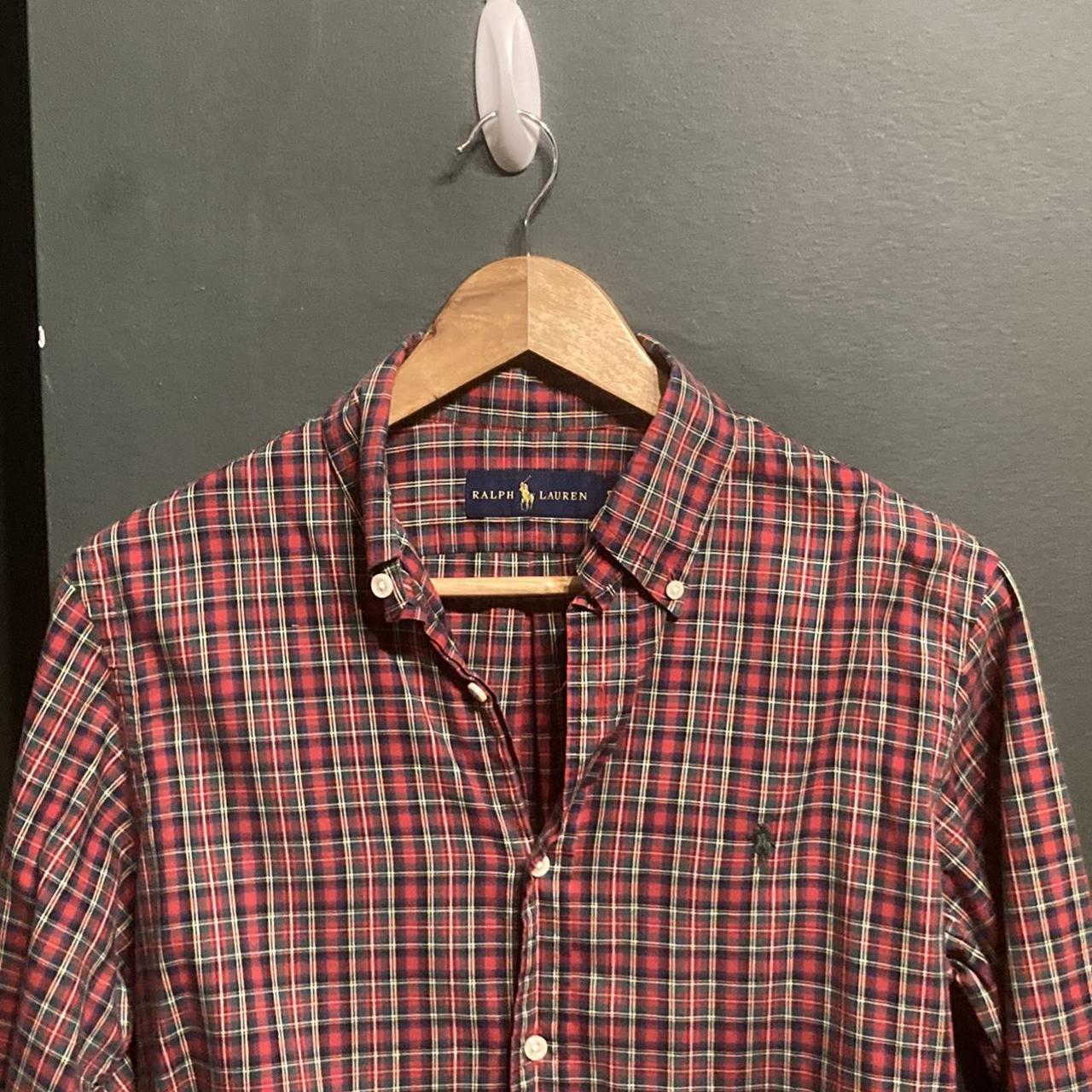 Polo Ralph Lauren Men's Red and Green Shirt | Depop