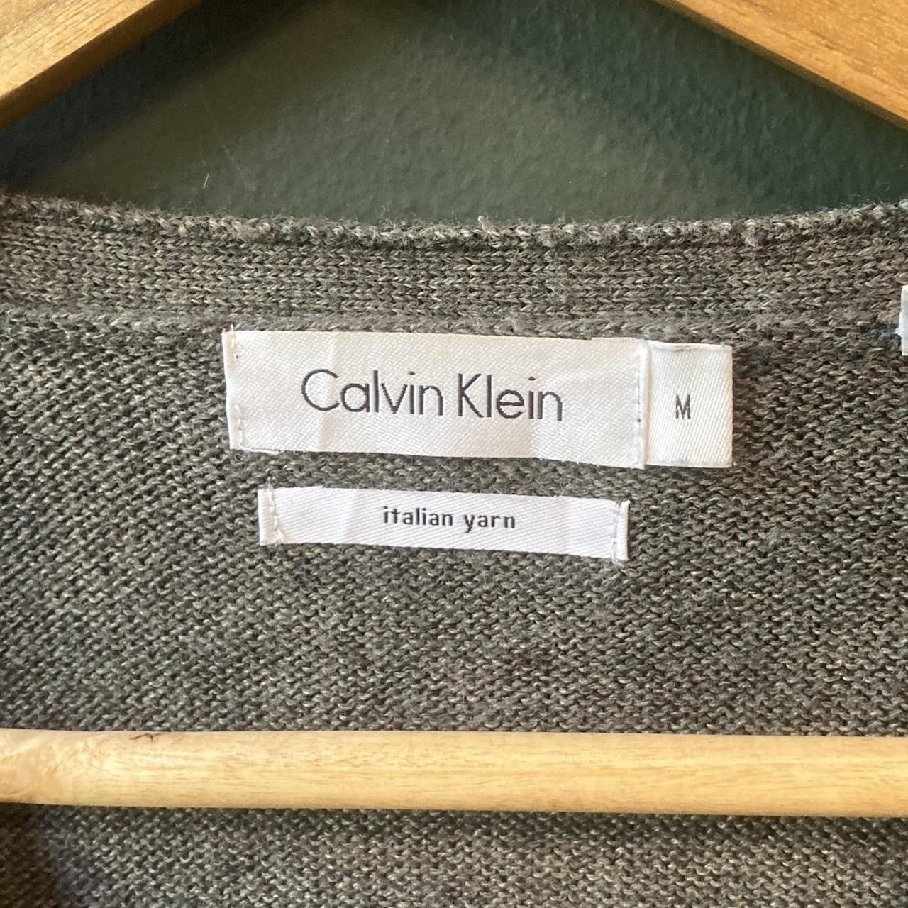 Calvin Klein Men's Grey Cardigan | Depop