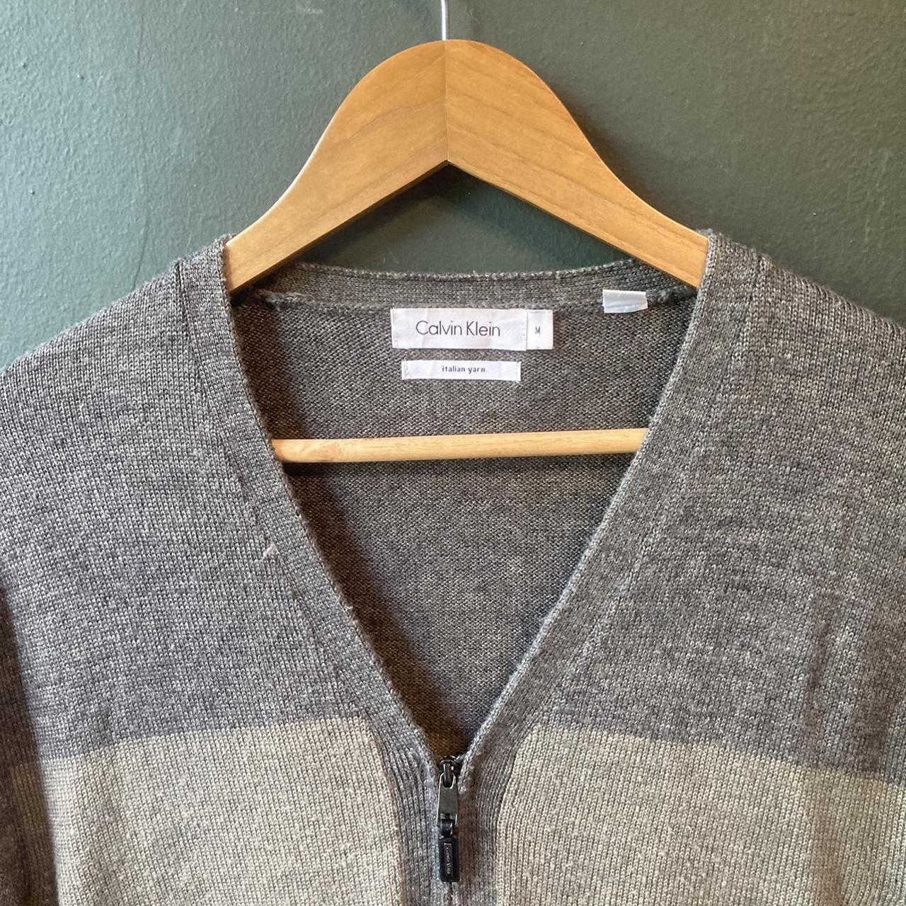 Calvin Klein Men's Grey Cardigan | Depop