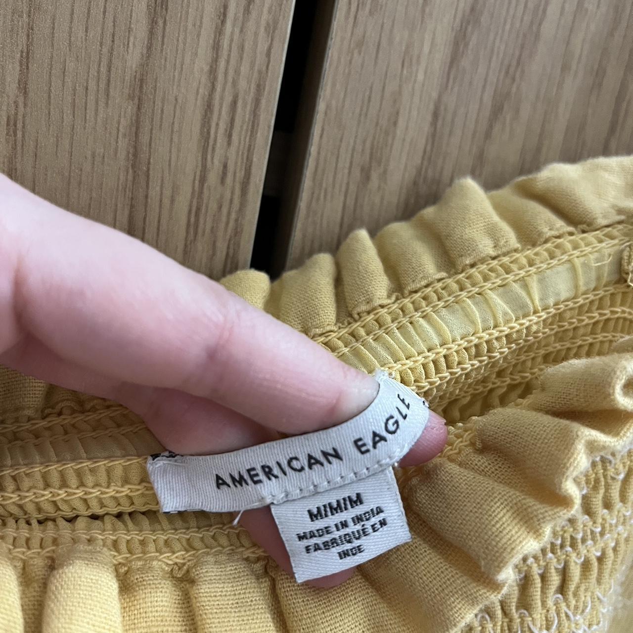 American Eagle Outfitters Women's Yellow Dress Depop