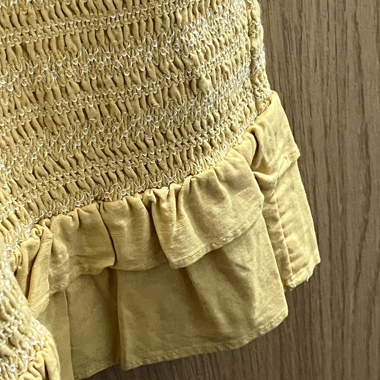 American Eagle Outfitters Women's Yellow Dress Depop