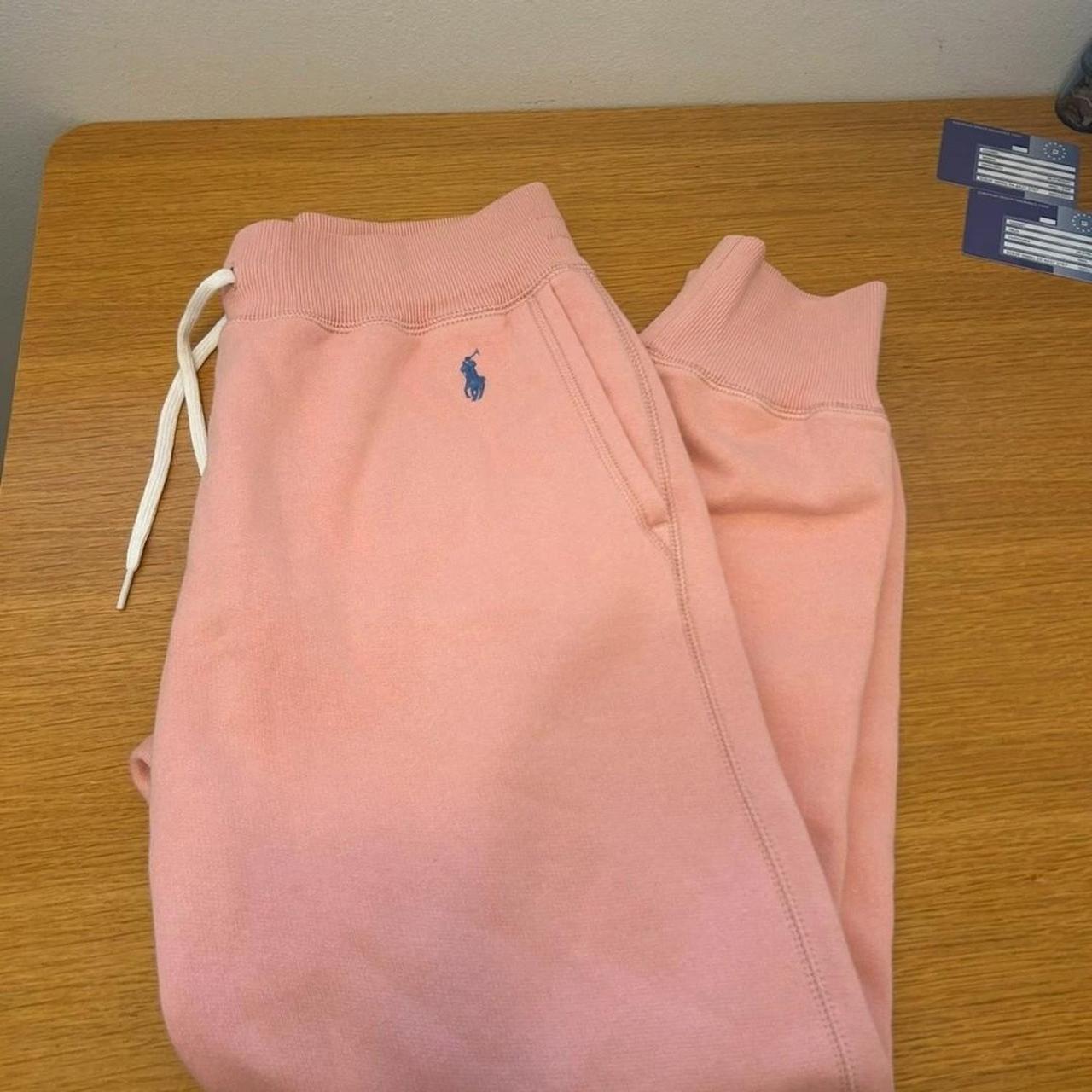 Ralph lauren light pink polo tracksuit bottoms. Size